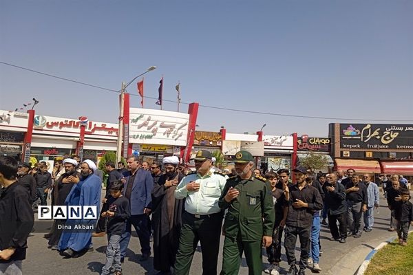 مراسم عزاداری مردم شهرستان گلبهار