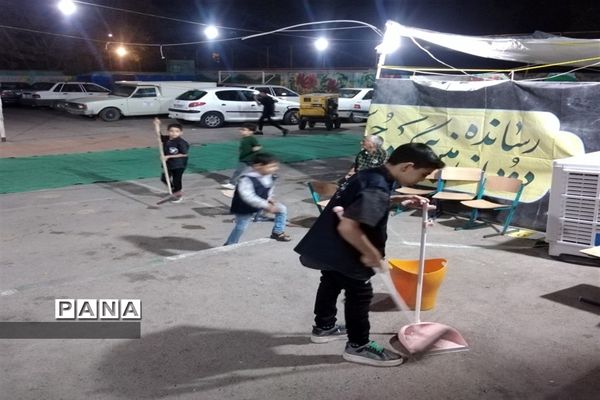 مشارکت پرشور و خودجوش دانش‌آموزان دبستان مولوی در طرح گام‌های عاشقی