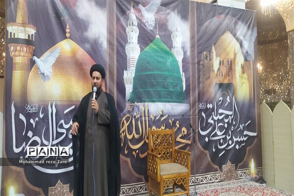 آیین سوگواری امام رئوف در آرامگاه سید حمزه کاشمر