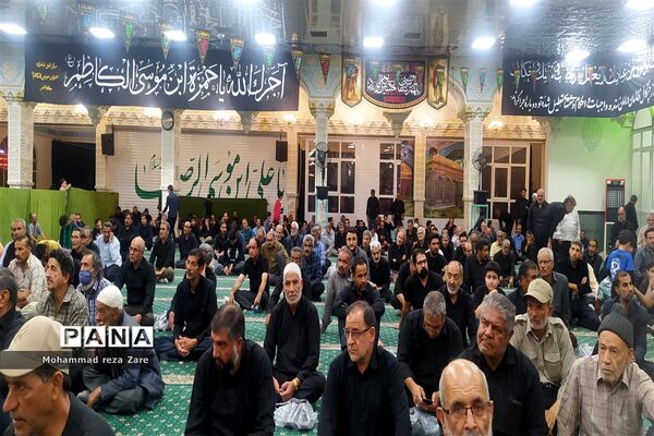 آیین سوگواری امام رئوف در آرامگاه سید حمزه کاشمر