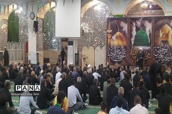 آیین سوگواری امام رئوف در آرامگاه سید حمزه کاشمر