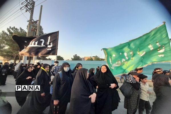 پیاده‌روی کاروان دختران ضیافت آسمانی شهرستان گلبهار