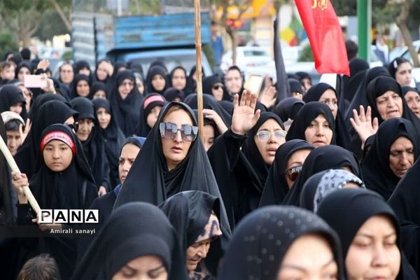 مراسم راهپیمایی عزاداری امام رضا (ع) در شهرستان‌قرچک