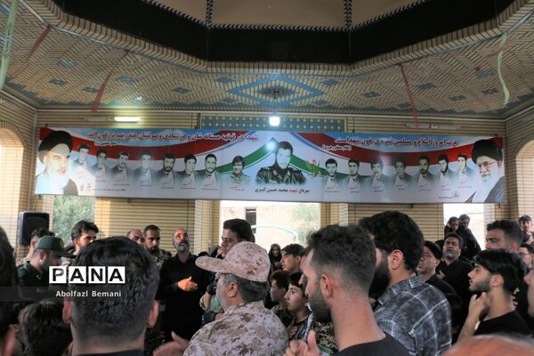 گلباران پیکر مطهر شهید گمنام