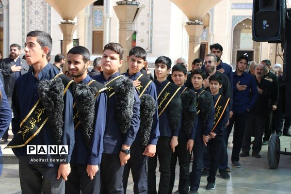 دسته عزاداری خادمان حرم خواهر در سوگ شهادت برادر