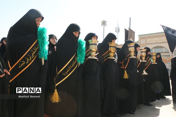 دسته عزاداری خادمان حرم خواهر در سوگ شهادت برادر