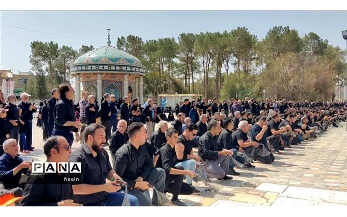 عزاداری دلدادگان ثامن الحجج در شهر نایین