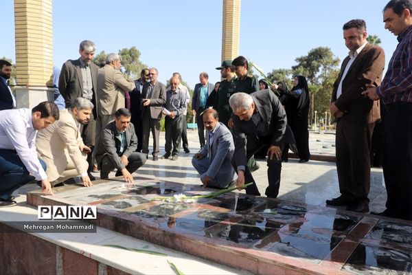 آیین غبار روبی و تجدید میثاق با آرمان‌های شهدا