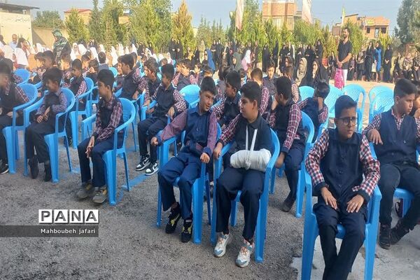 آیین بازگشایی مدارس شهرستان میاندورود