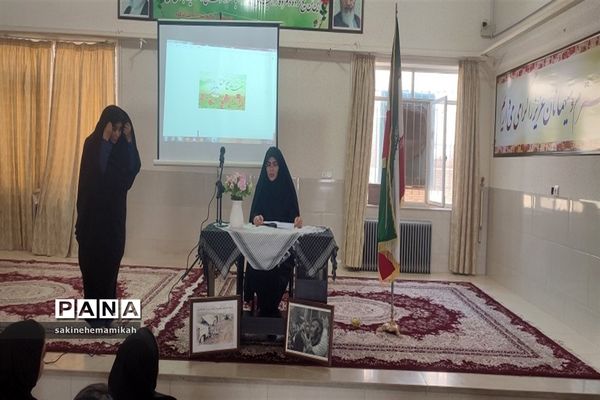 نواخته شدن زنگ «مهر و مقاومت» در دبیرستان امام صادق(ع) ابرکوه