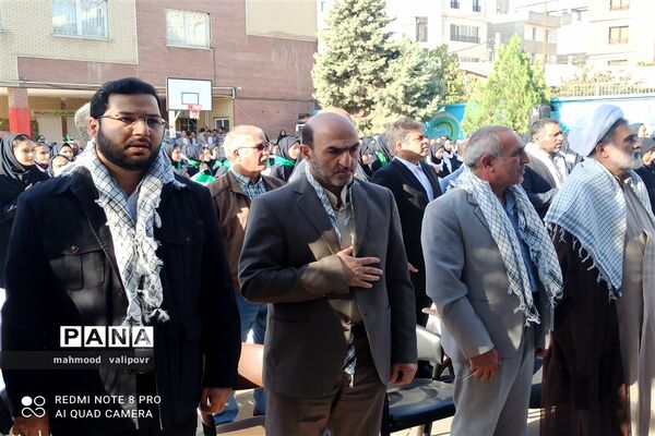 نواختن زنگ مهر ومقاومت در مدارس استان قزوین