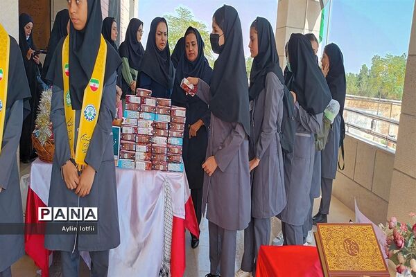 آیین بازگشایی مدارس در دبیرستان دخترانه خوارزمی شهرستان رباط‌کریم