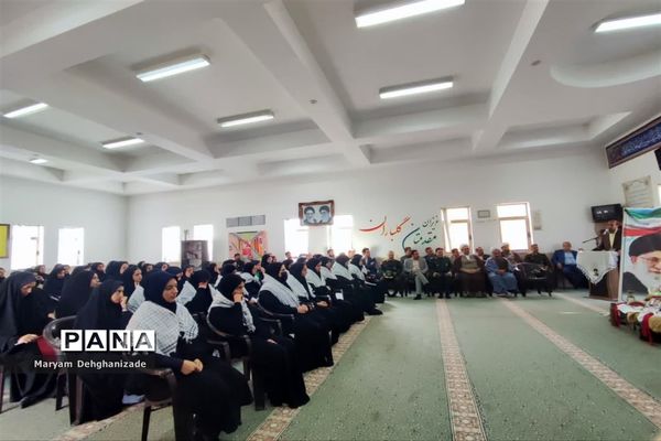 نواخته شدن زنگ مهر و مقاومت در مدارس شهرستان مهریز