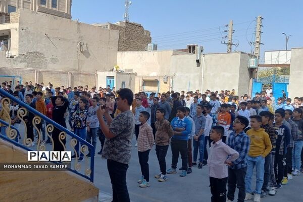 زنگ بیعت با امام زمان(عج) در دبیرستان پیامبر اعظم فشافویه