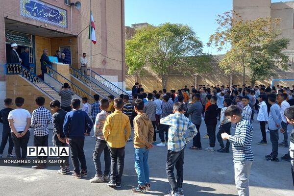 زنگ بیعت با امام زمان(عج) در دبیرستان پیامبر اعظم فشافویه