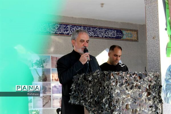 گل باران مزار شهدای شهر جوادآباد