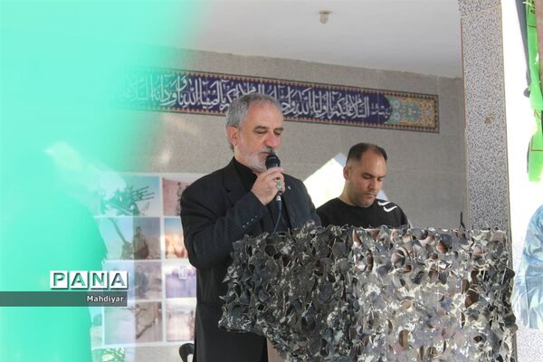 گل باران مزار شهدای شهر جوادآباد