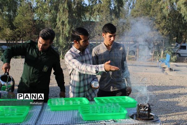 گل باران مزار شهدای شهر جوادآباد