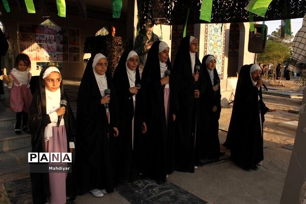 گل باران مزار شهدای شهر جوادآباد