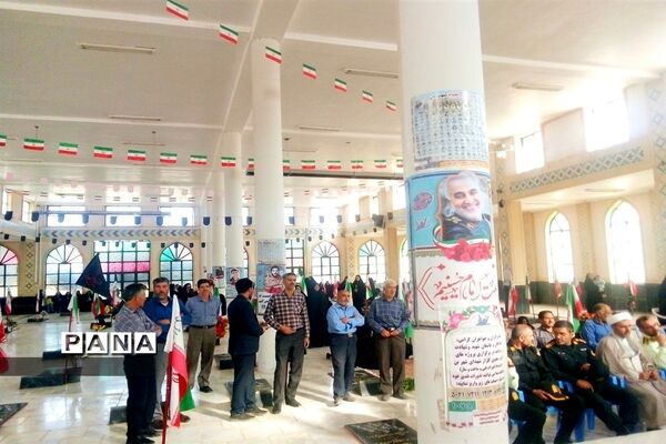 مراسم غبارروبی در گلزار شهدای شهرستان بن