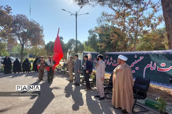 صبحگاه مشترک نیروهای مسلح به‌مناسبت هفته دفاع مقدس شهرستان شیروان