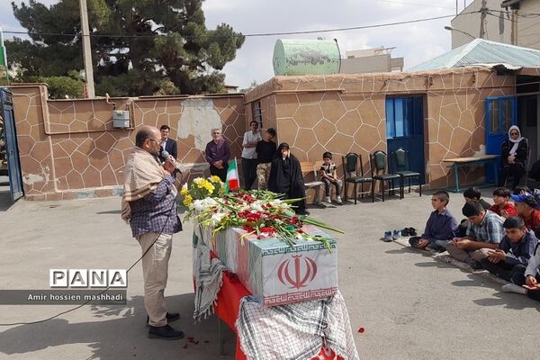 تشییع شهید گمنام در دبیرستان ابن‌سینا و امام سجاد (ع) رودهن
