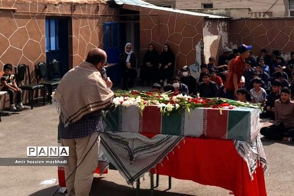 تشییع شهید گمنام در دبیرستان ابن‌سینا و امام سجاد (ع) رودهن