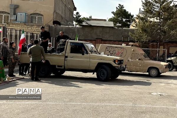 تشییع شهید گمنام در دبیرستان ابن‌سینا و امام سجاد (ع) رودهن
