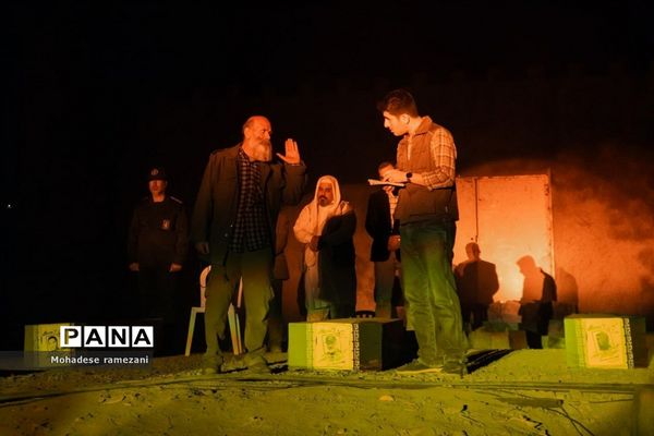 نمایش بزرگ میدانی نوری در نیمروز در بوستان کوهشار