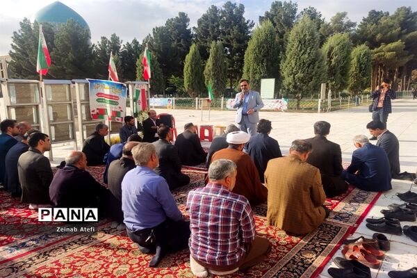 مراسم غبارروبی مزار شهدا در آرامستان خواجه ربیع مشهد