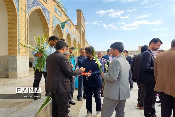 مراسم غبارروبی مزار شهدا در آرامستان خواجه ربیع مشهد