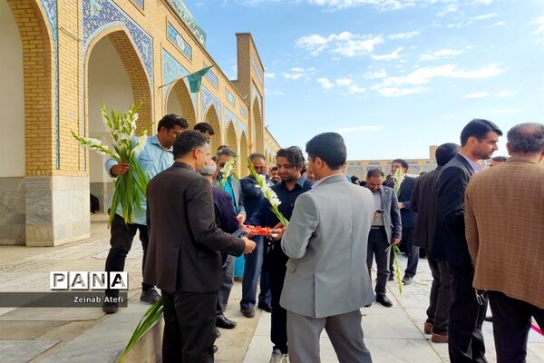 مراسم غبارروبی مزار شهدا در آرامستان خواجه ربیع مشهد