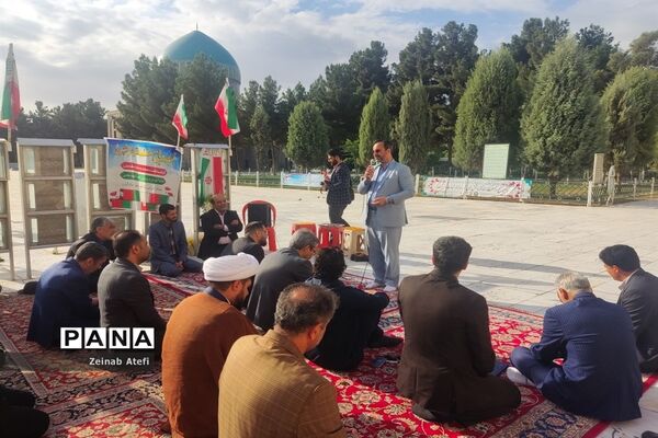 مراسم غبارروبی مزار شهدا در آرامستان خواجه ربیع مشهد