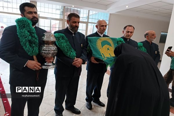 تشییع پیکر مطهر شهید گمنام در دبیرستان شهید باهنر