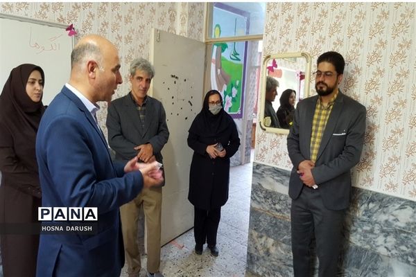 بازدید رئیس اداره آموزش و پرورش استثنایی از دبستان کامران مولوی