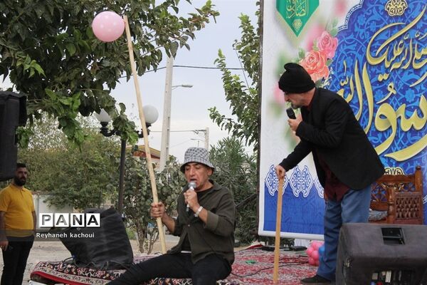 جشن‌ ولادت پیامبرخوبی‌ها(ص) و امام صادق(ع) در روستای جعفر‌آباد جنگل شهر جوادآباد