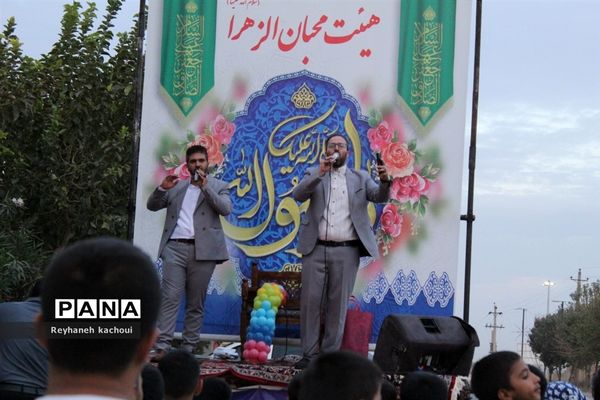 جشن‌ ولادت پیامبرخوبی‌ها(ص) و امام صادق(ع) در روستای جعفر‌آباد جنگل شهر جوادآباد