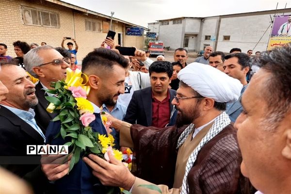 مراسم استقبال از دارنده مدال طلای مسابقات آسیایی هانگژو