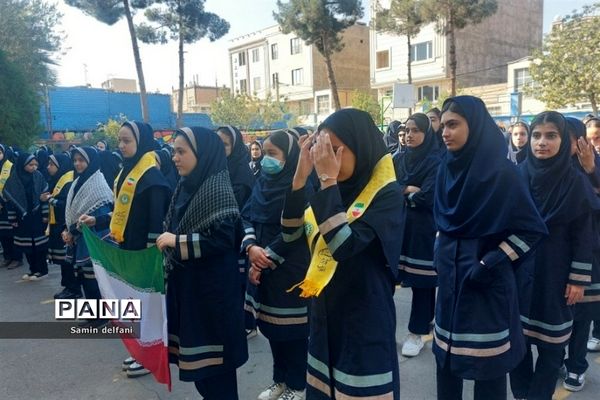 حمایت دانش‌آموزان قرچکی از مردم مظلوم فلسطین