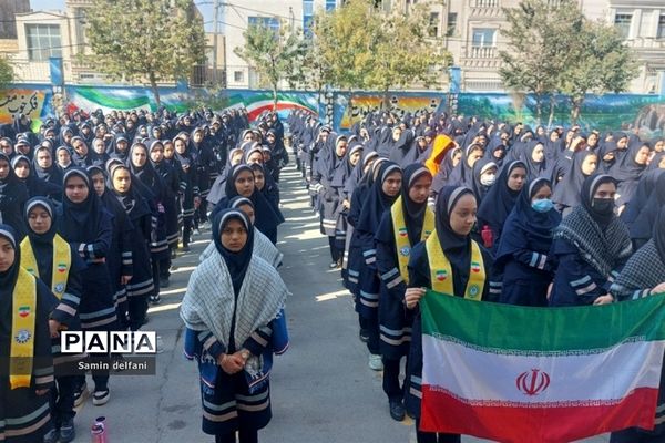 حمایت دانش‌آموزان قرچکی از مردم مظلوم فلسطین