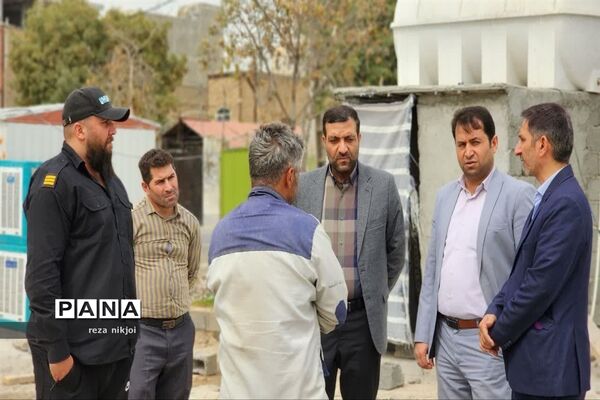 بازدید از مدارس در حال ساخت شهرستان بهارستان