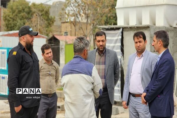 بازدید از مدارس در حال ساخت شهرستان بهارستان