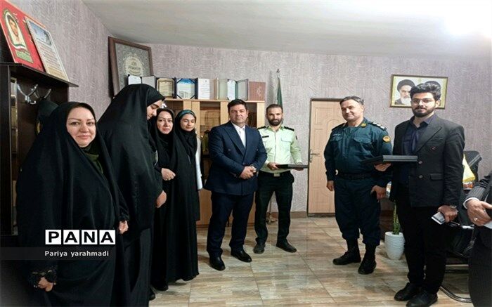 دیدار مسئولین آموزش و پرورش ورامین و خبرنگاران پانا با رئیس پلیس آگاهی/فیلم