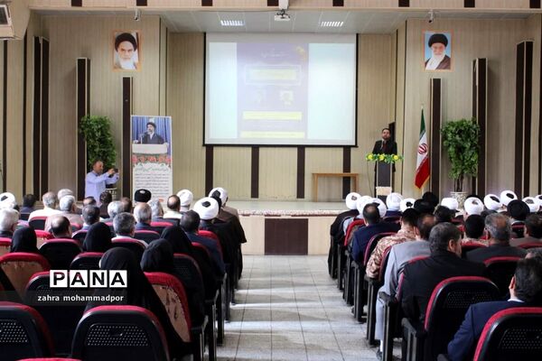 آیین تکریم و معارفه امام جمعه بخش گلستان شهرستان بهارستان