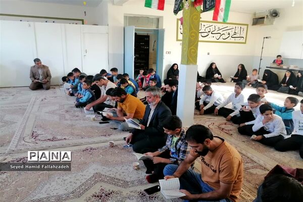 اولین مراسم ندبه دانش‌آموزی در سال تحصیلی جدید در آموزشگاه حضرت قاسم ابن الحسن(ع) ناحیه یک