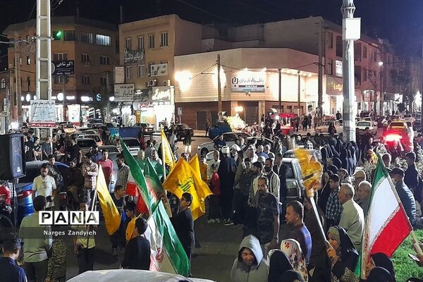 برگزاری جشن پیروزی مقاومت درحمایت از عملیات طوفان الاقصی، در شهرستان ملارد