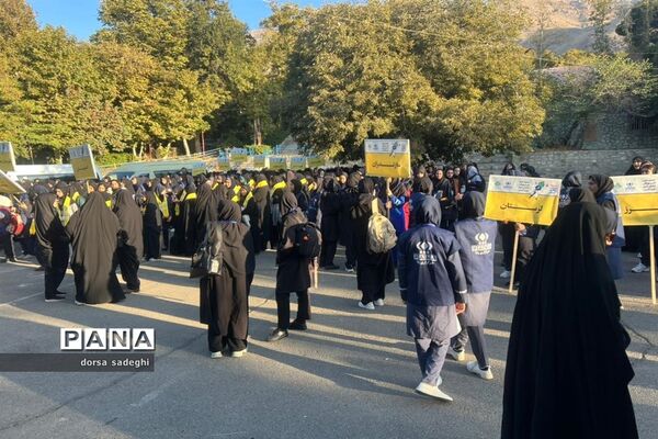 مراسم صبحگاه اردوی ملی خبرنگاری