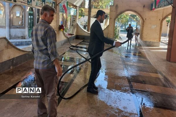 مراسم غبارروبی و میثاق با شهدای شهرستان رباط کریم