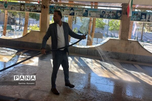 مراسم غبارروبی و میثاق با شهدای شهرستان رباط کریم