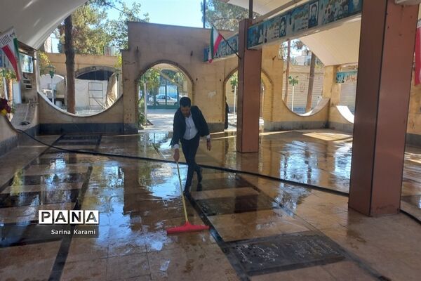 مراسم غبارروبی و میثاق با شهدای شهرستان رباط کریم